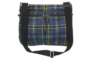Prada Tessuto Saffiano Shoulder Bag Check